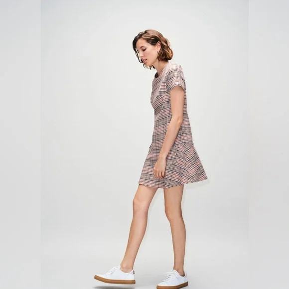 CLAUDIE PIERLOT
Short-Sleeved Checkered Dress - Picture 4 of 16